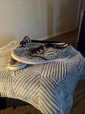 Vans Black & White Zebra Low-Top Sneakers